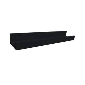 Prateleira Esmalteria Simples 55 Cm Preto Em Mdf