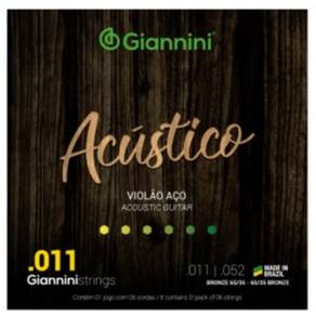 Encordoamento Giannini Violao Gespw Bronze 65/35 0.011 (I-4 / 7)