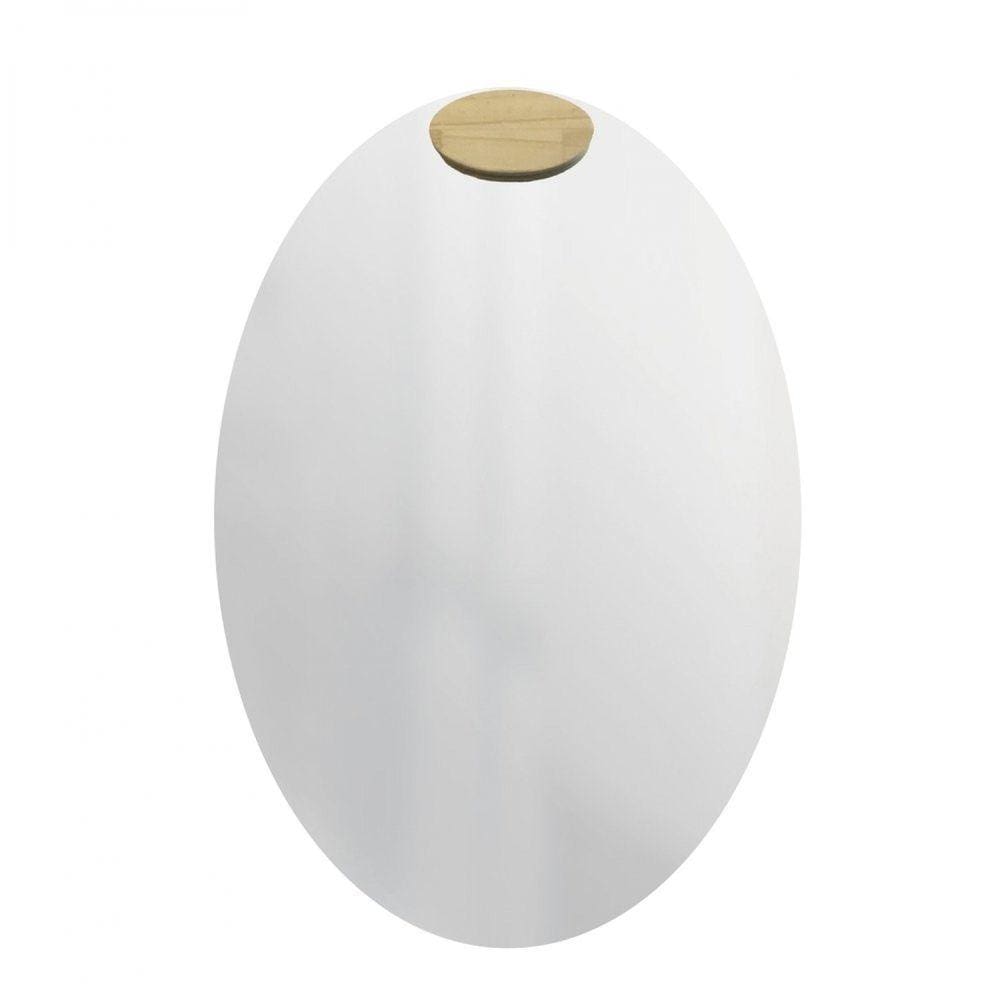 Espelho Decorativo Oval com Aplique Oval Pinus Incolor