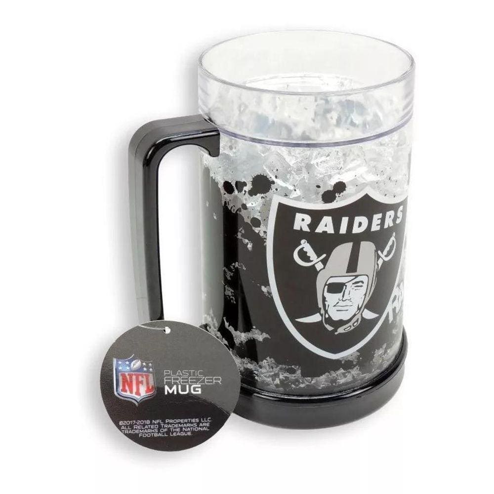 Caneca Chopp NFL Los Angeles Raiders Gel Congelante 490ml
