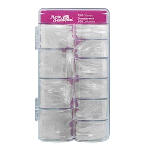 Unhas Postiças Tips Sorriso Transparentes - 500 Unidades