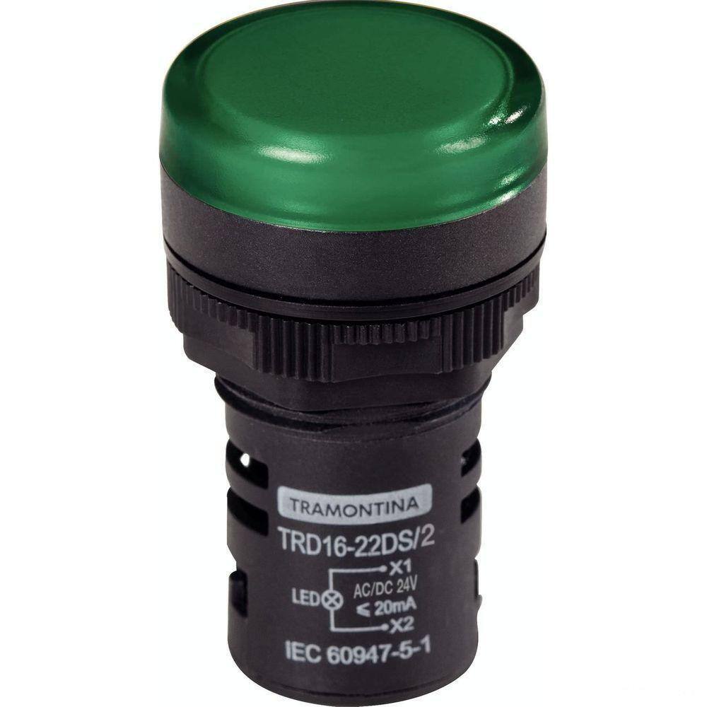 Sinalizador Tramontina Trd16-22ds/2 24 V Verde Tramontina