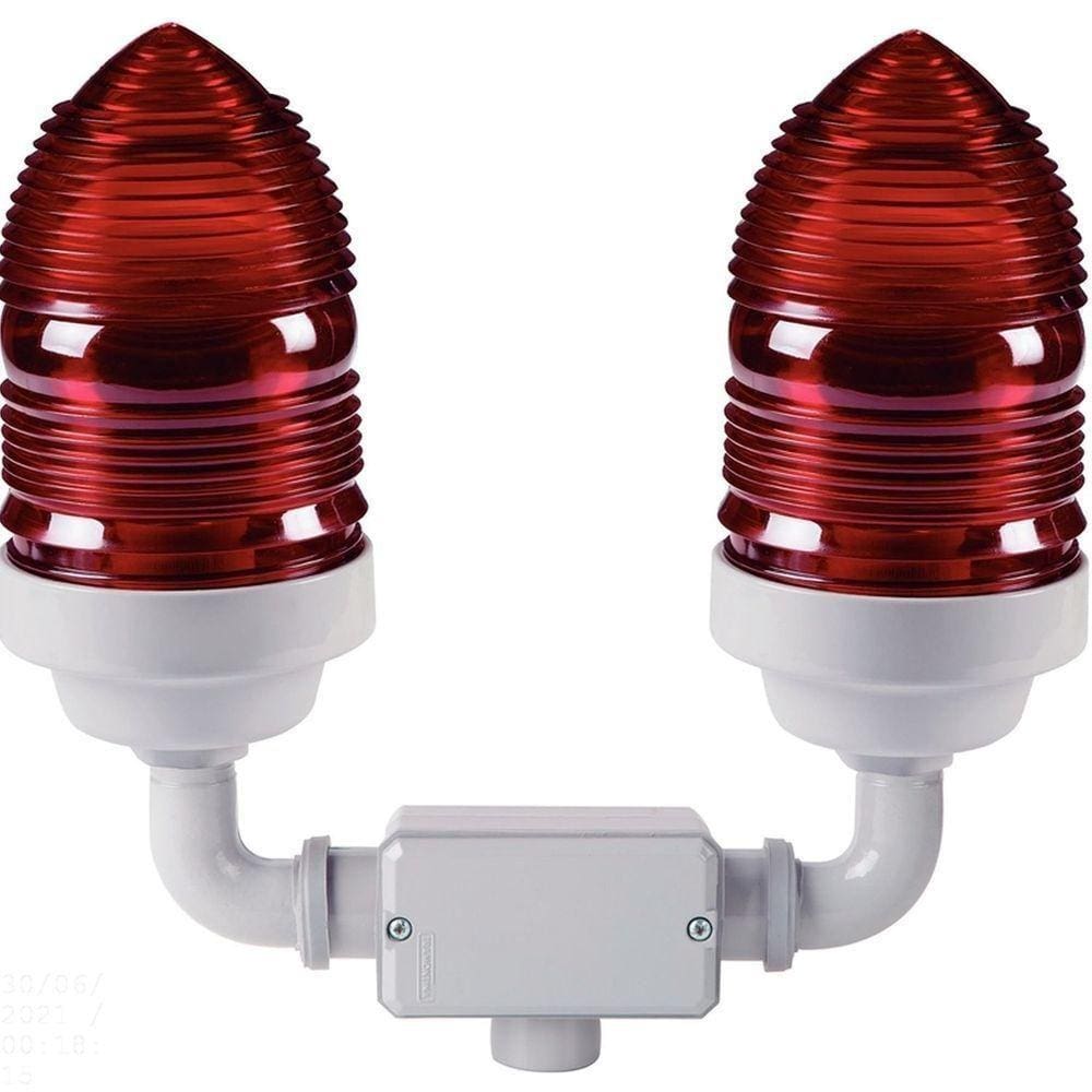 Sinalizador Duplo Vermelho 60 W Tramontina Em Alumínio Tramontina