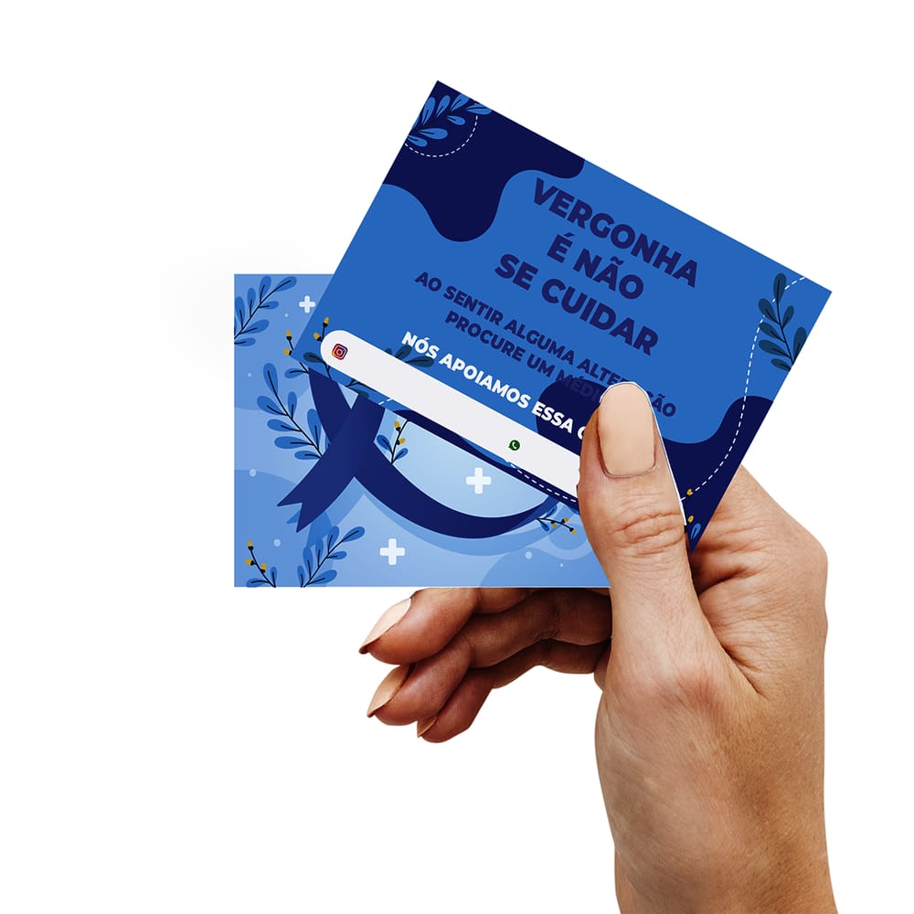 Mini folheto Novembro Azul