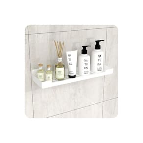 Porta Shampoo Suporte Organizador Para Banheiro Branco F.ELG