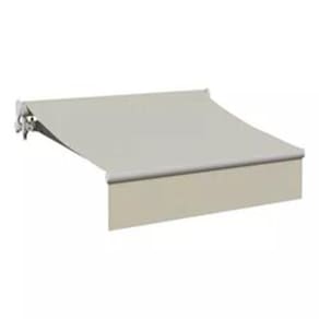 Toldo Tenda Retrátil Manual Aço Poliester Bege 4,00x3,00m