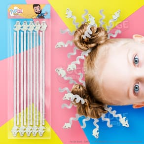 Cabelo Maluco Halloween Hastes Flexíveis de Pelúcia Chenille Eva Glitter Fantasma Branco 10 unid
