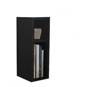Mesa de Cabeceira Nicho Suspenso Preto Em Mdf