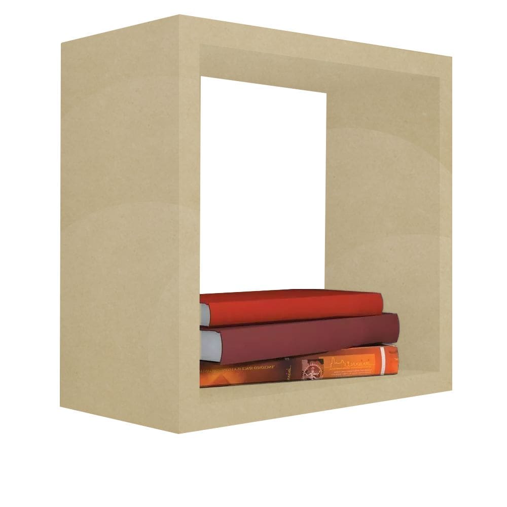 Nicho Decorativo 45x45x20 cm Natural Em Mdf