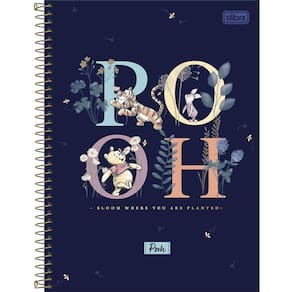 Caderno Univ. 1 Matéria 80 folhas Pooh Capa 5 - Tilibra