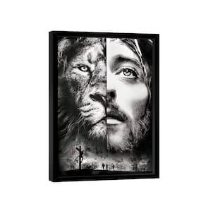 Quadro Cristo Leão Black -- BR ARTES