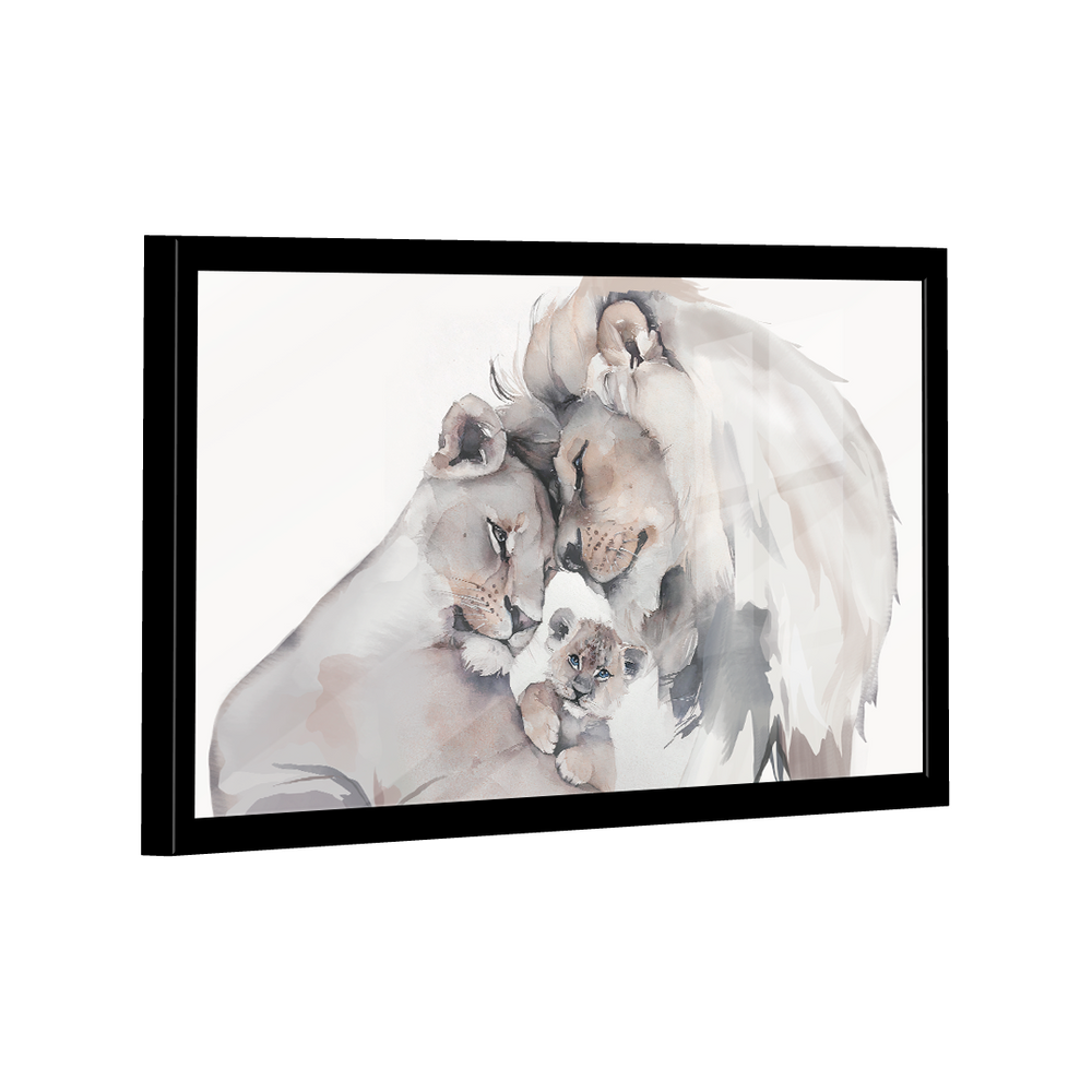 Quadro Watercolor Family -- BR ARTES