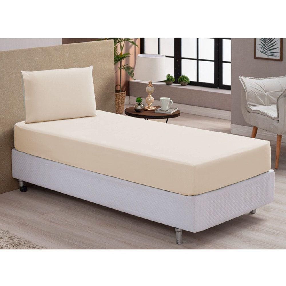 Jogo de Lençol 2 peças Solteiro cama Microfibra Elástico 30cm