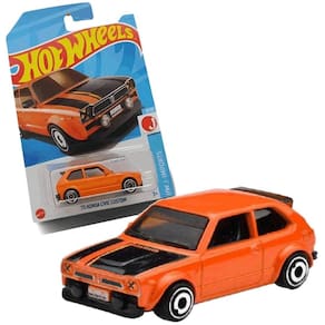 Carrinho Hot Wheels 73 Honda Civic Custom Laranja J Imports