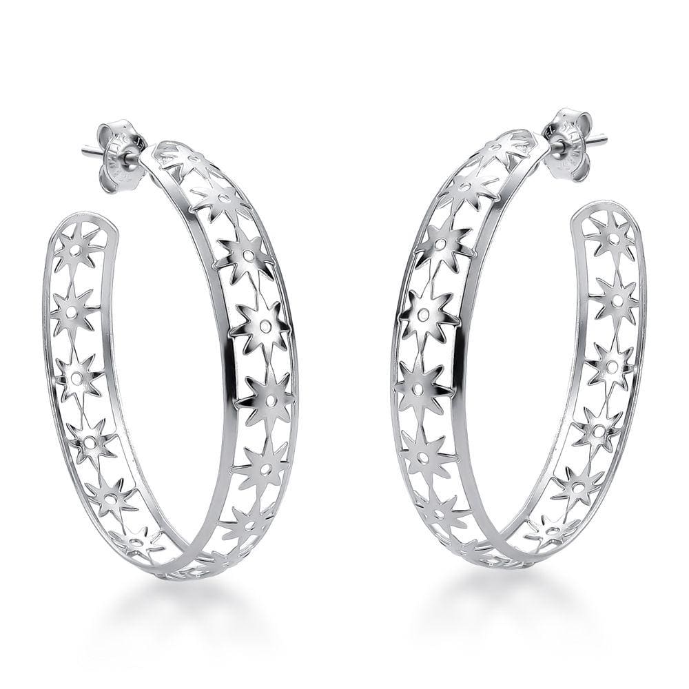 Brinco de Argola de Tarraxa Aço Inox Antialérgico + Garantia