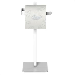 Porta Papel Higienico de Chão Single Suporte Branco Oslo