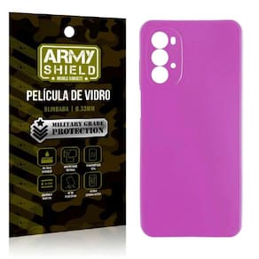 Capinha Pink Moto G52 + Película Vidro 3D ArmyShield