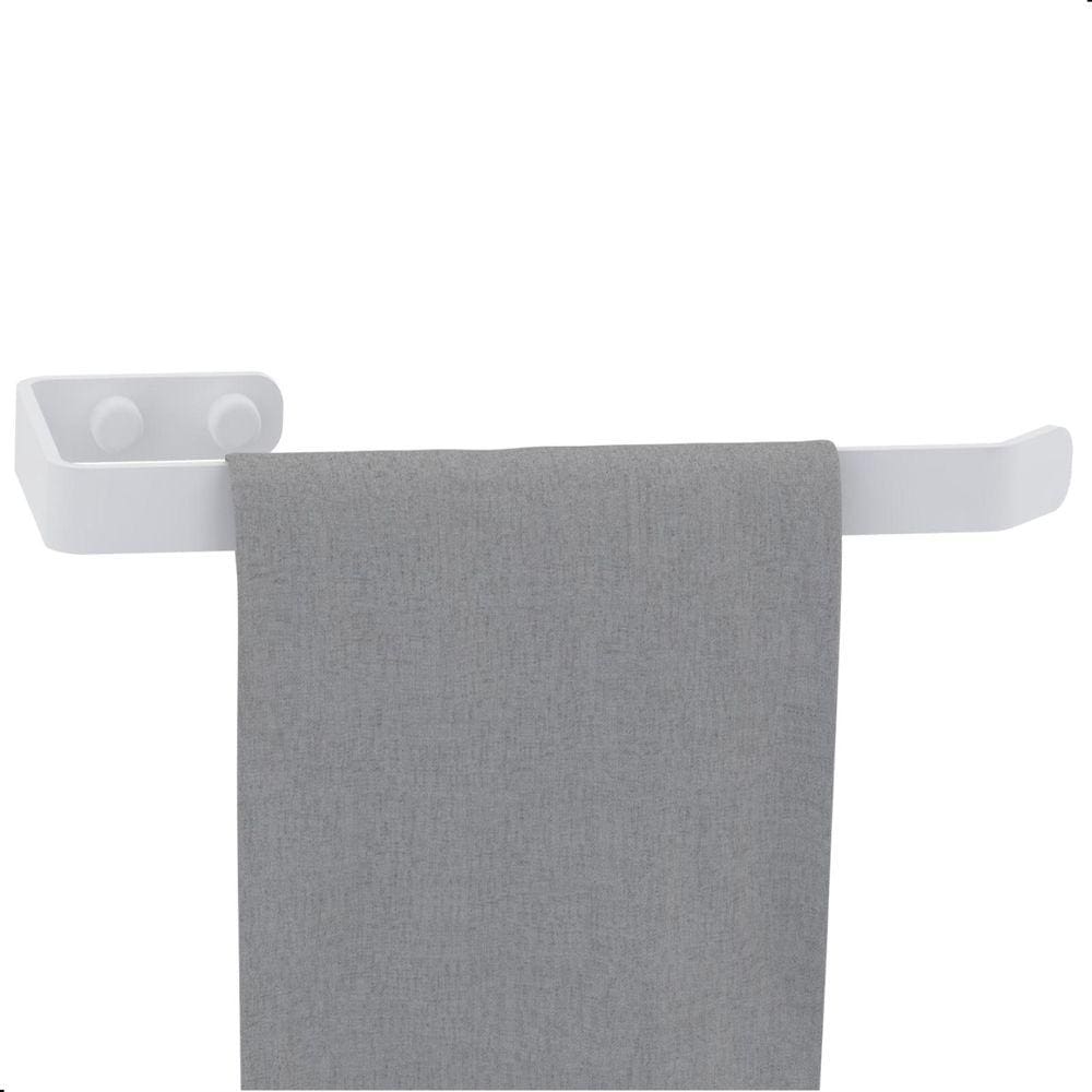 Porta Toalha De Rosto De Banheiro Branco F.Plus