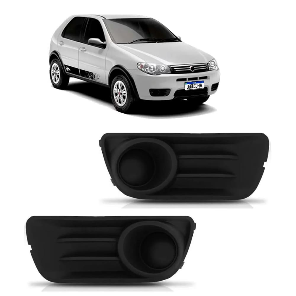 Moldura Grade Milha Palio Way 2015 2016 2017 Par