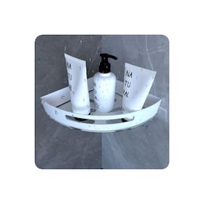 Suporte Porta Shampoo De Banheiro De Canto Inox Branco