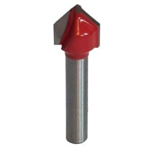 Fresa Rasgo Em V 1/2 Pol. Haste 1/4 Para Tupia Profissional