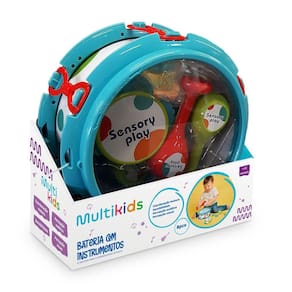 Bateria com Instrumentos Primeira Infância Multikids - BR2094
