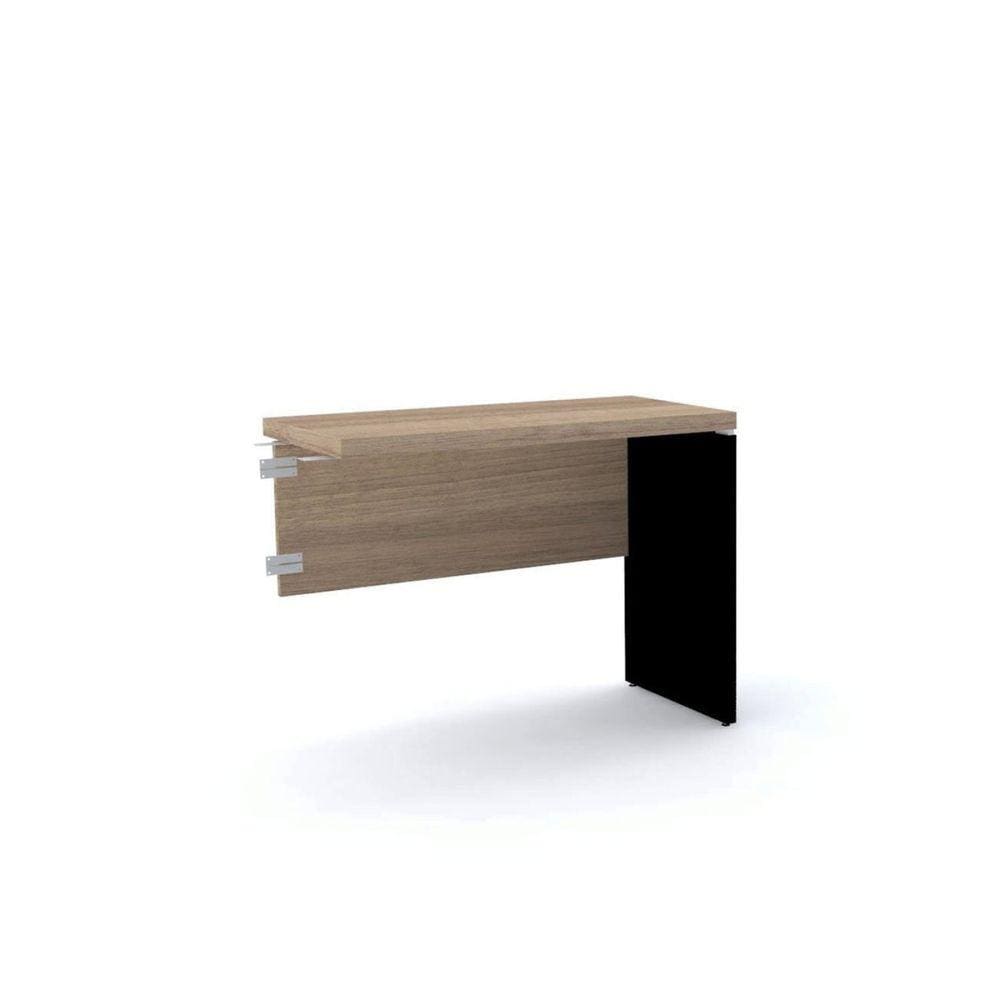 Complemento Para Mesa Para Escritório 90cmx45cm Pe40 Noce Marromlle/Preto