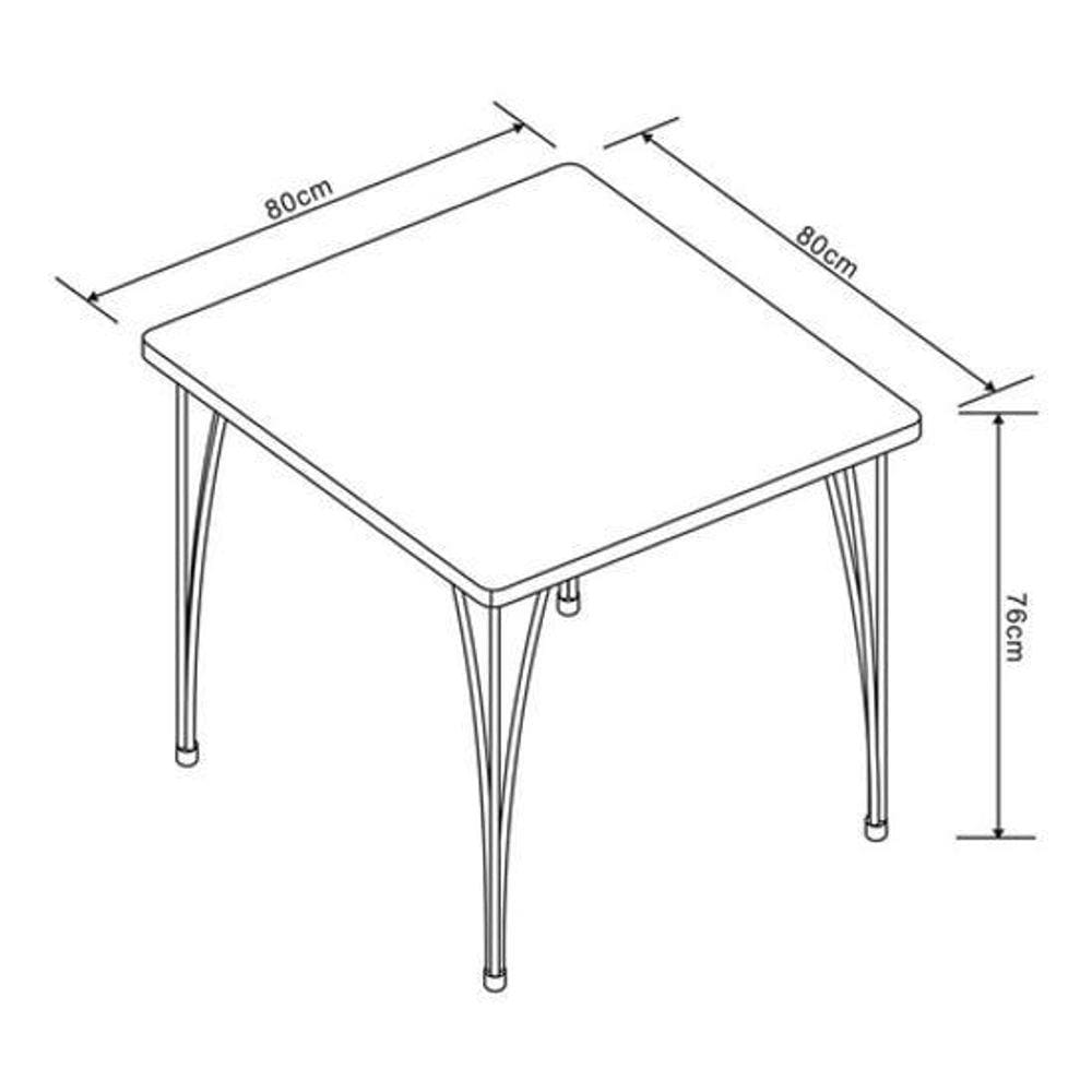 Mesa Quadrada JHC: Prática e Elegante |