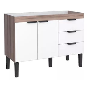 Gabinete Armário Cozinha 1.20 Mt Flamingo 2 Portas 3 Gavetas- Desmontado -Cozimax