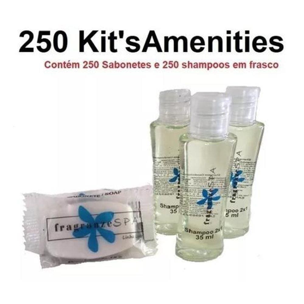 Kit Amenities 13g e Shampoo 2 em 1 - Chá Verde