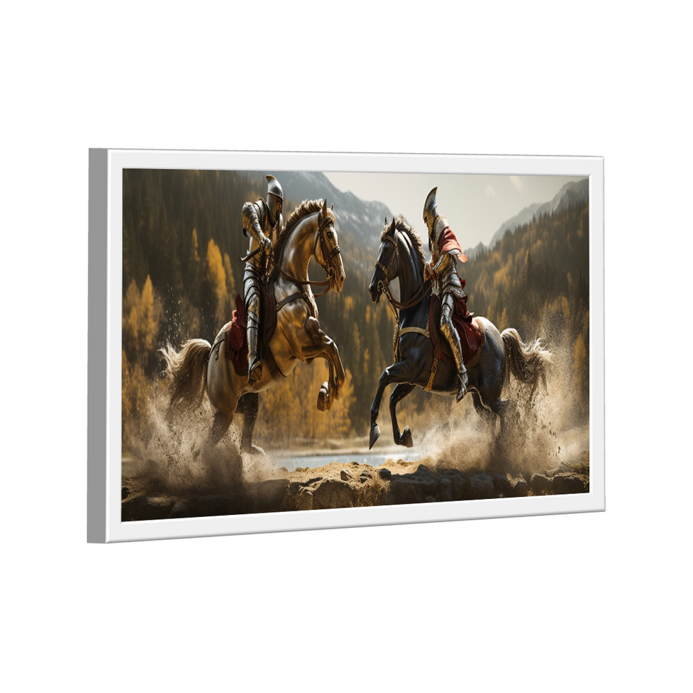 Quadro Cavaleiros Medievais -- BR ARTES