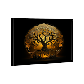 Quadro Árvore Raízes Gold -- BR ARTES