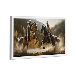 Quadro Cavaleiros Medievais -- BR ARTES