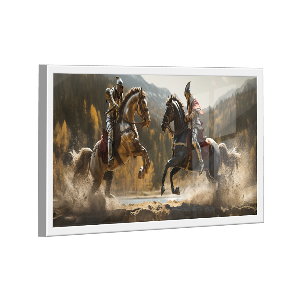 Quadro Cavaleiros Medievais -- BR ARTES