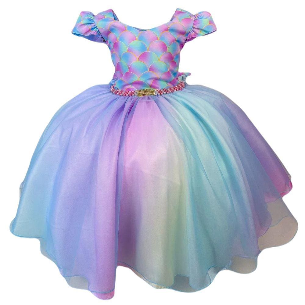 Vestido Infantil Lilás Princesa Sofia Realeza Luxo + Tiara