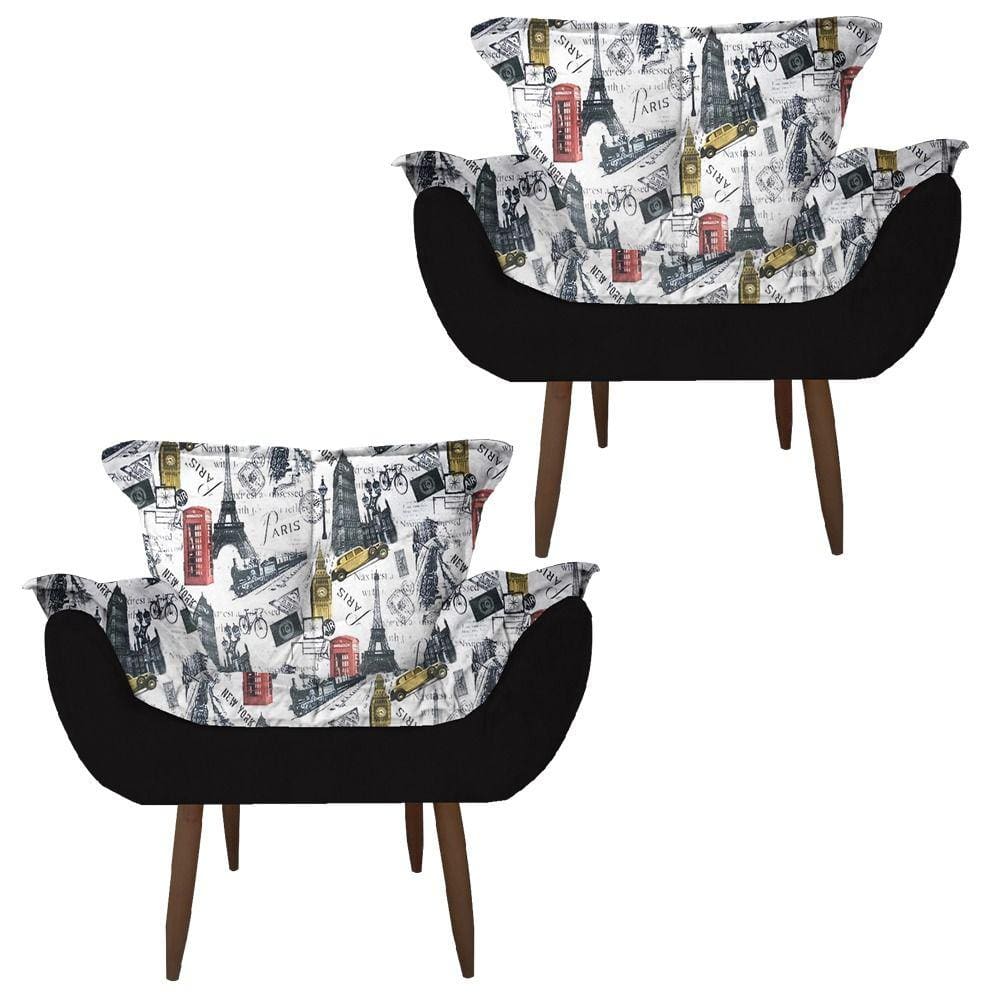 Cadeiras Decorativa Milena Quarto Sala Suede Paris Vermelho
