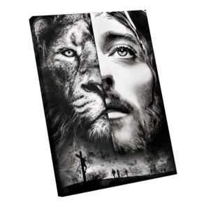 Quadro Cristo Leão Black -- BR ARTES