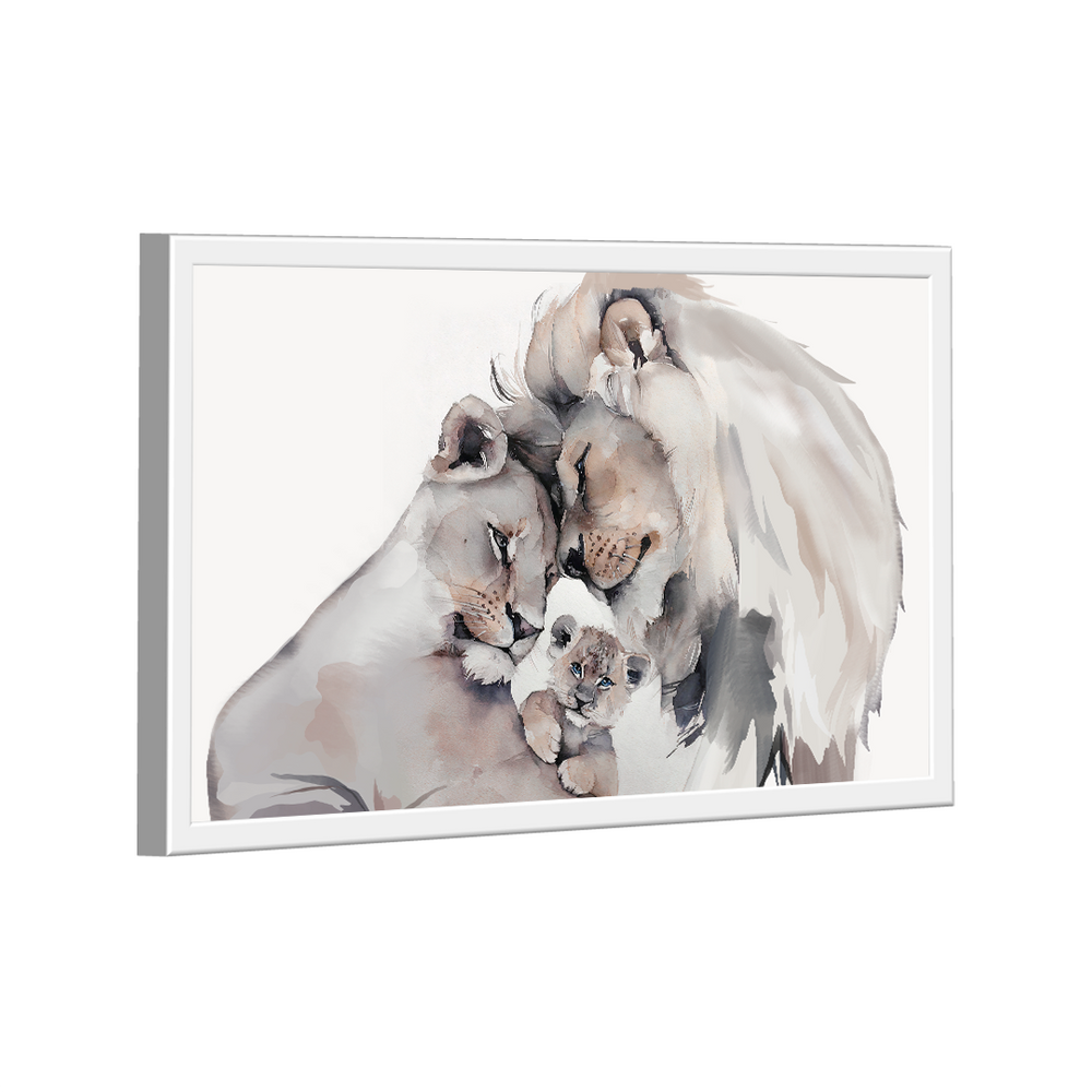 Quadro Watercolor Family -- BR ARTES