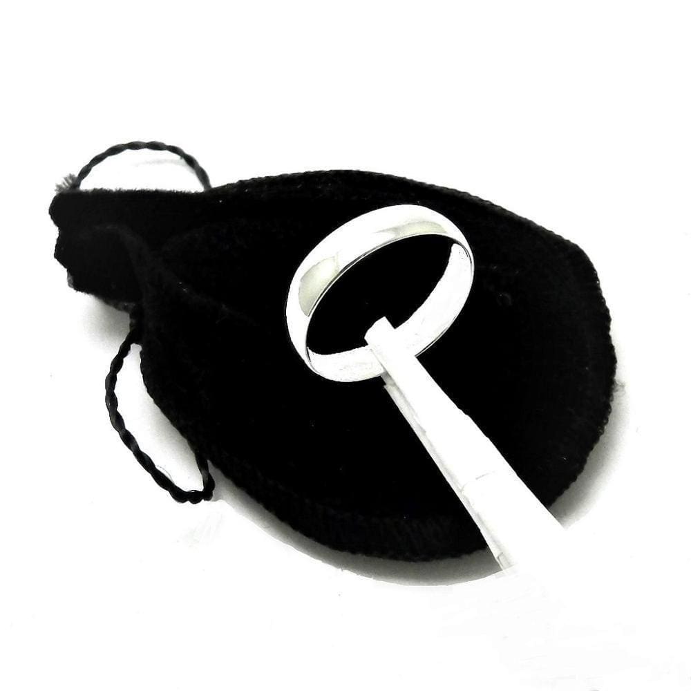 Aliança Namoro Compromisso 5Mm Aro 18 Prata Antialérgica