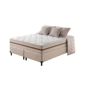 Cama Box + Colchão Queen Classic Molas 158X198x61cm