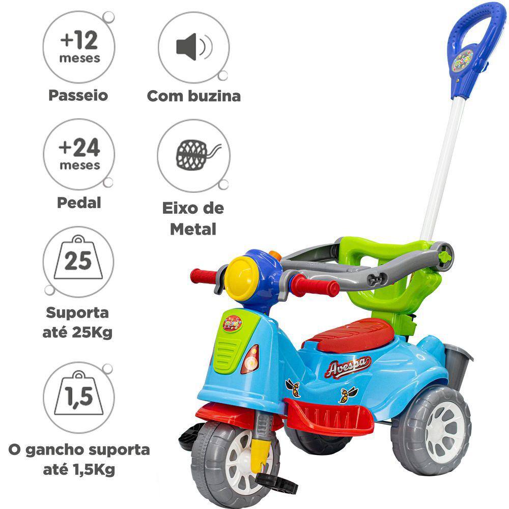 Totokinha Triciclo Encantado Motoca Infantil Velotrol