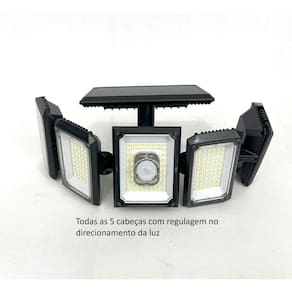 Luminária Solar com Controle Remoto - 300 LEDs, Branca Fria