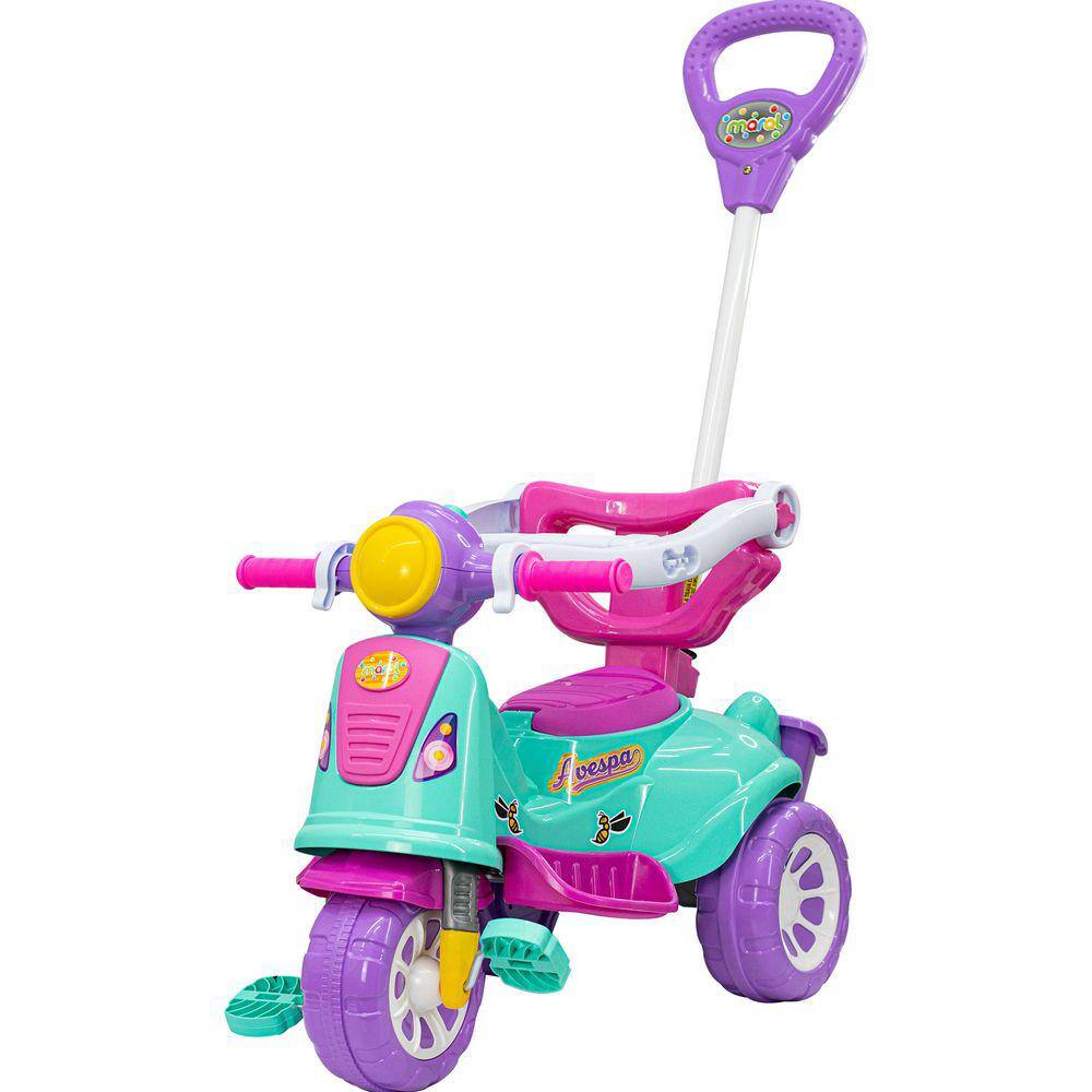 Motoca Motinha Triciclo Velotrol Infantil Menino Menina Bebê