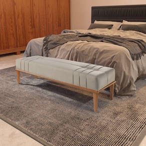 Recamier em Linho 150cm Valentin Bege