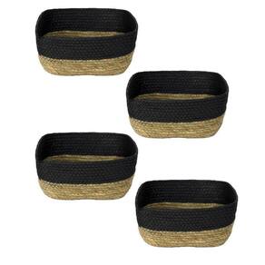 Kit 4 Cesto Fibra Natural 24x20x10cm - Paramount