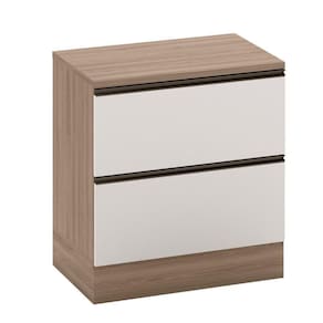 Balcão com Tampo 80cm 1 Porta 1 Gaveta Etina carvalho oak/off white