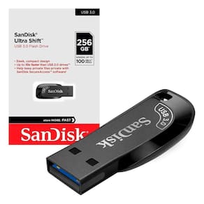 Pen Drive Sandisk Ultra Shift Usb 3.0, 256gb - Sdcz410-256g-g46