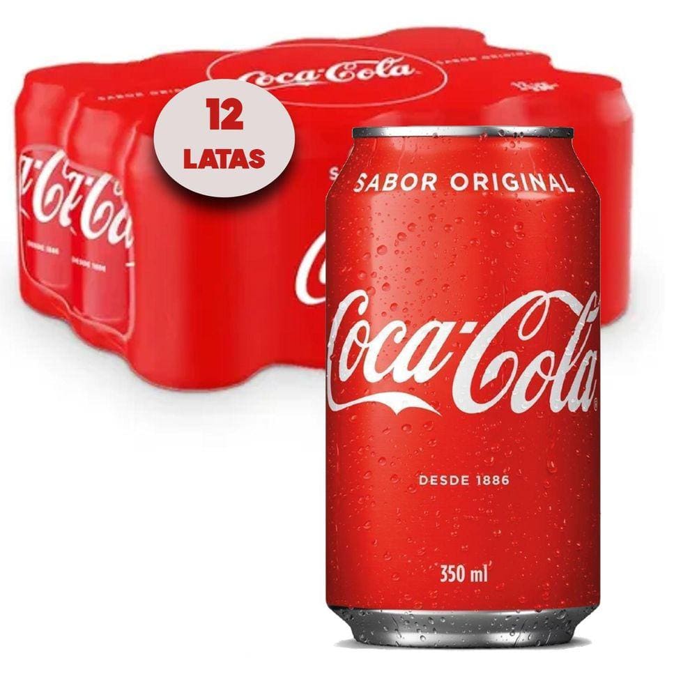 Refrigerante Coca Cola  Lata 350Ml  12 Latas