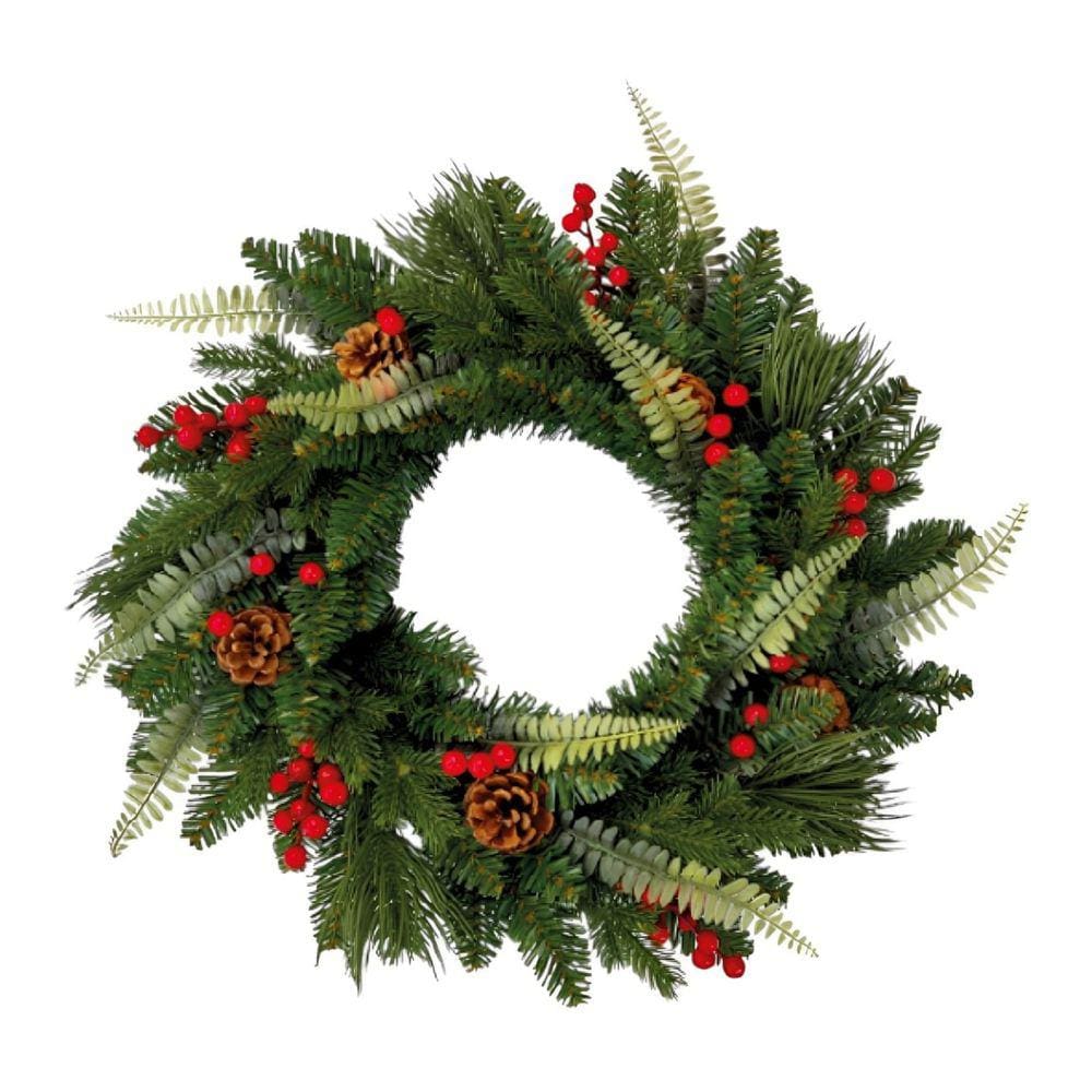 Guirlanda de Natal Artificial Enfeite Natalino inverno 50cm