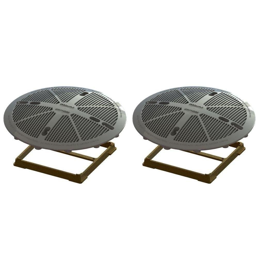 Dreno de Fundo 15 x 15 cm Tampa FSB com 2 Unidades SODRAMAR